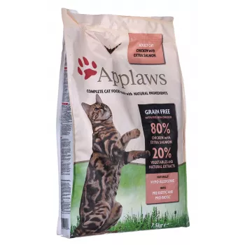 Sausas kačių ėdalas Applaws Adult Chicken & Salmon, 7,5 kg, 36,5% baltymų, 16% riebalų, be glitimo ir sojos