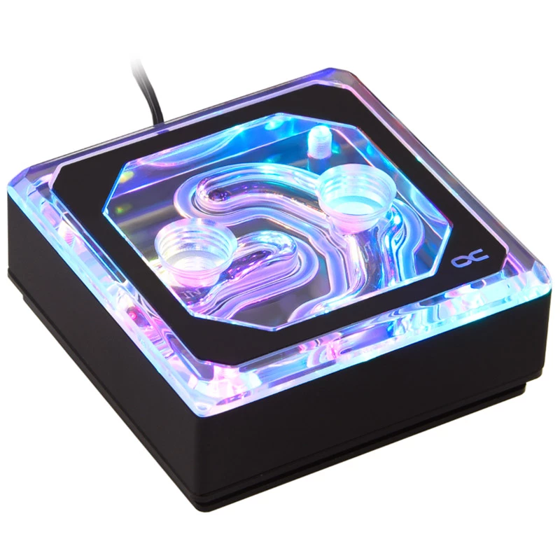 Vandens blokas Alphacool 11992 - Acetal - Akrilas - Aliuminis - Žalvaris - Varis - Nikelis - Nerūdijantis plienas - Juoda - Skaidri - 1/4 colio - 60 °C - 0,8 bar