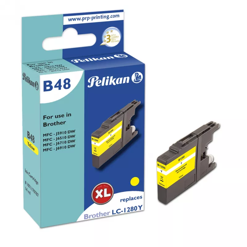 Pelikan 316335 geltonas eksploatacinis dažų kasetė