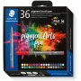 Brush Pen rinkinys Staedtler Pigment Arts 36 spalvų