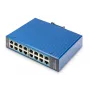 Digitus 16 prievadų Gigabit Ethernet tinklo jungiklis, pramoninis, nevaldomas