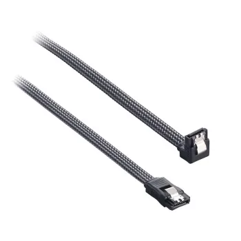 CableMod ModMesh SATA kabelis - Serial ATA 150/300/600 - SATA (M) stačiakampis į SATA (M) - 60 cm - anglies pluošto raštas (CM-CAB-RSAT-N60KC-R)