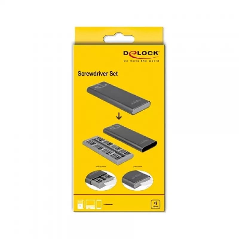Precizinis atsuktuvų rinkinys DeLOCK 64126