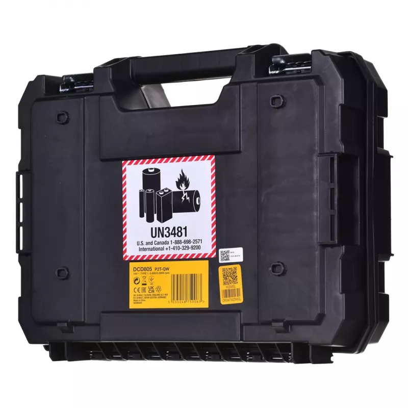 Gręžtuvas/suktuvas Dewalt DCD805P2T 18V 2×5,0 Ah BL Tstak