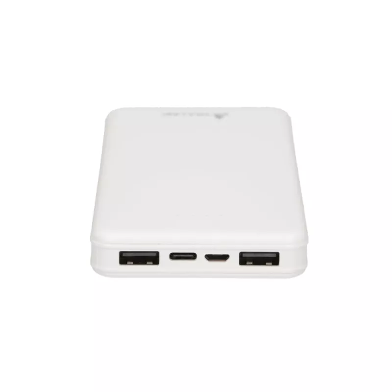 Powerbankas Extralink EPB-078W 10000 mAh Baltas, USB-C, 10 W išėjimas, įkrauna iki 2 įrenginių