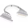 Thermaltake PCI-E 4.0 Dual 90 laipsnių riser kabelis, 40 cm, baltas (AC-077-CO6OTN-C1)