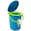 GreenBlue GB320BL nešiojamas tualeto kibirėlis su dangčiu, rankena, 19 l