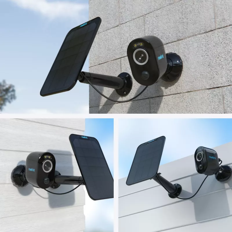 Reolink Argus Series B330-B 5MP Wi-Fi saugos kamera su baterija vidaus ir lauko naudojimui, spalvotas matymas naktį, žmonių ir automobilių aptikimas, juoda