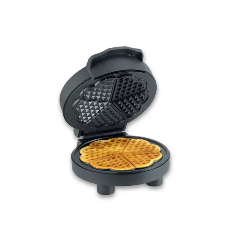 Vafelinė Severin WA 2116 1000 W Juoda Širdelės Forma