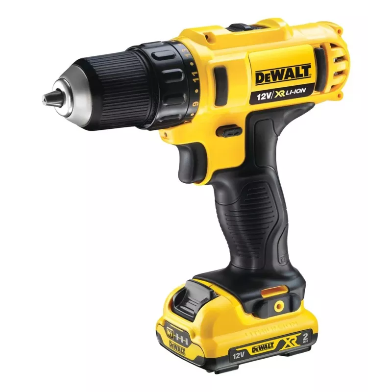 DeWALT DCD 10.8V belaidis gręžtuvas-suktuvas su raktuojamu griebtuvu, Li-Ion, Euro kištukas