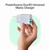 Green Cell PowerSource Solo30 30W USB-C maitinimo adapteris baltas