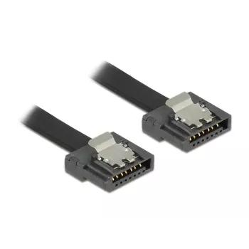 SATA kabelis DeLOCK 83841 0,5 m SATA III 7 kontaktų juodas