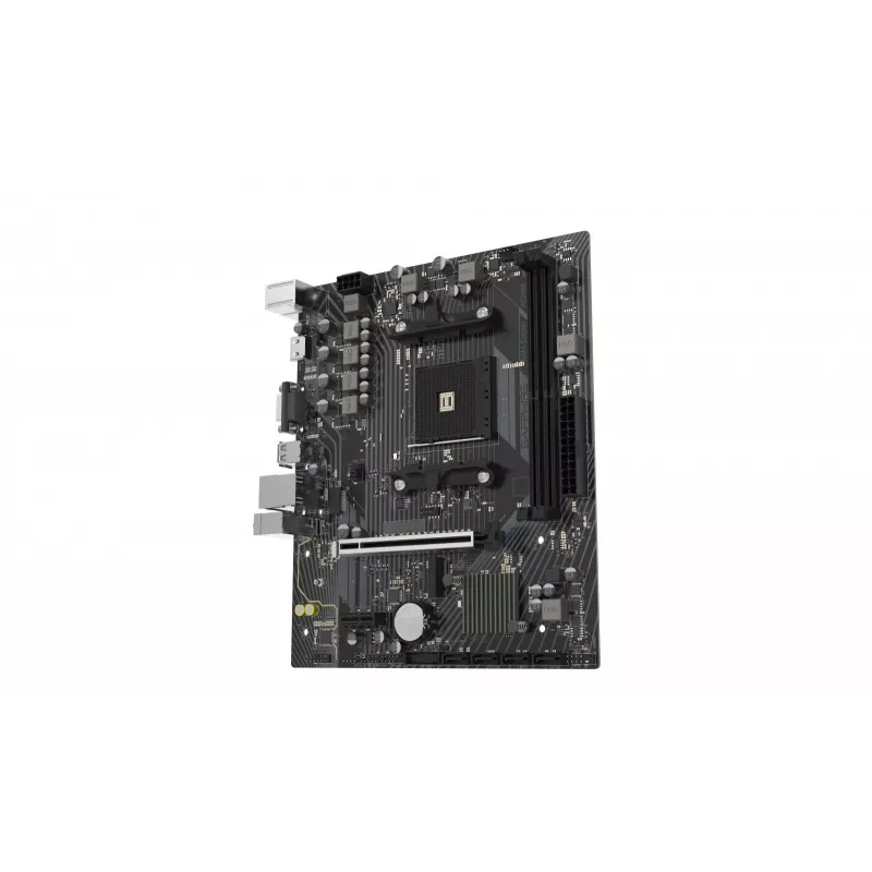 Sapphire A520M-E Micro ATX pagrindinė plokštė, Socket AM4, AMD A520, 2x DDR4 DIMM, max 64 GB, PCIe 3.0 x16/x1, SATA III, Gigabit LAN