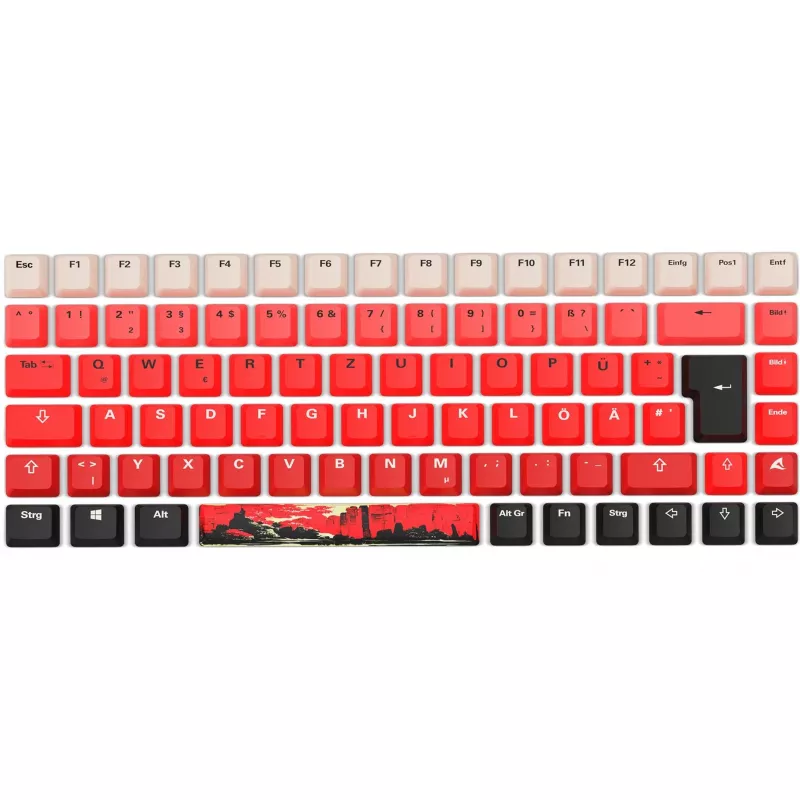 Mechaninė žaidimų klaviatūra Sharkoon SKILLER SGK50 S3 Red Black su RGB apšvietimu
