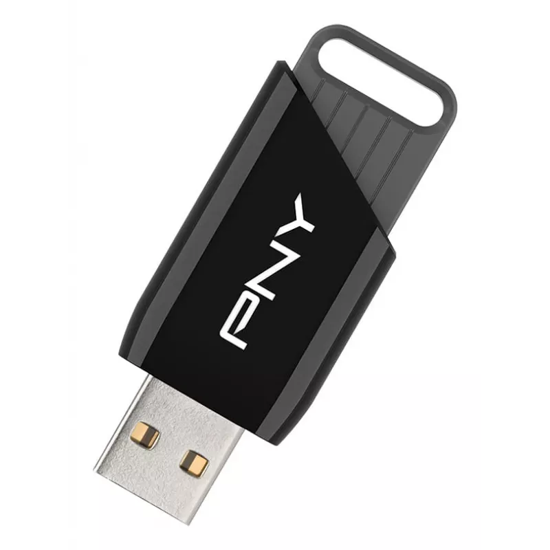 PNY Attaché X 32 GB USB atmintukas, USB-A 3.2 Gen 1, 130 MB/s, juodas