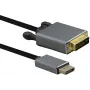 DisplayPort į DVI laidas Helos 1,0 m — skaitmeninis vaizdo ryšys, vieno kanalo DVI suderinamumas