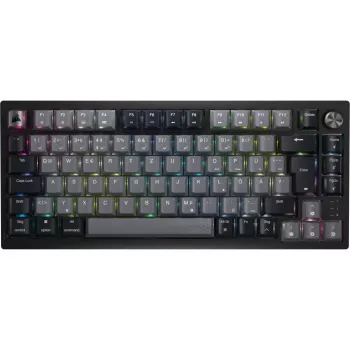 Corsair Gaming K65 Plus Wireless 75% RGB žaidimų klaviatūra, MLX RED – juoda, pilka