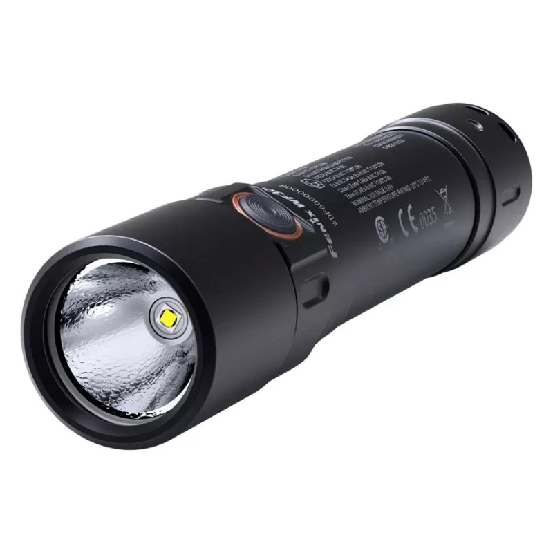 Priekinė lempa su galvos juosta Fenix WF30RE juoda LED IP68 120h veikimo laikas