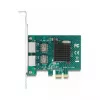 DeLOCK PCI Express x1 kortelė į 2 x RJ45 Gigabit LAN BCM pilka