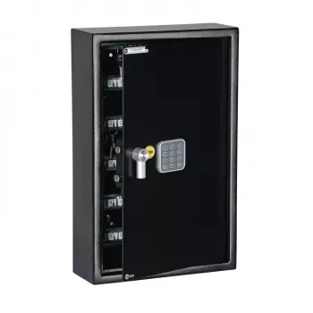 Sieninis seifas Yale YKB/550/DB1 su elektroniniu užraktu, juodas, 350x130x550 mm
