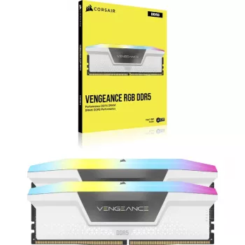 DIMM 64 GB DDR5-6000 2x 32 GB dual kit white CMH64GX5M2B6000C30W Vengeance RGB INTEL XMP
