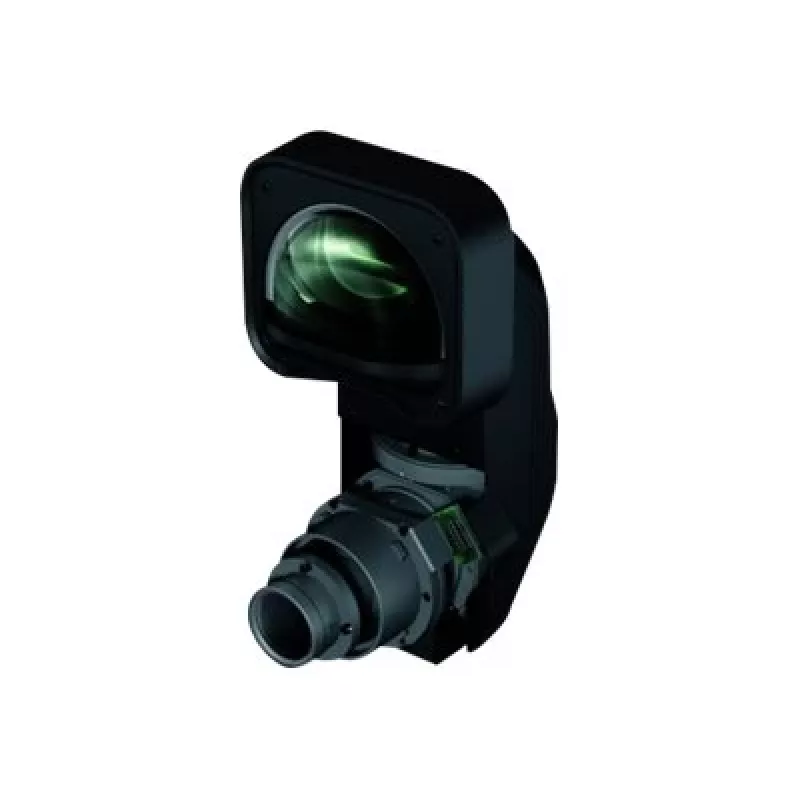 Projekcinis objektyvas Epson ELPLX01S – fiksuotas židinio nuotolis 5,8 mm, fiksuota diafragma f/1,9, suderinamas su pasirinktais Epson projektoriais