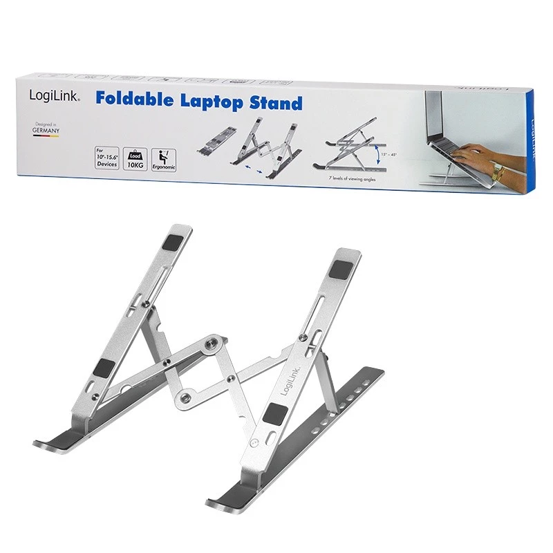LogiLink AA0134 nešiojamojo kompiuterio stovas sidabrinis 40,6 cm (16 colių)