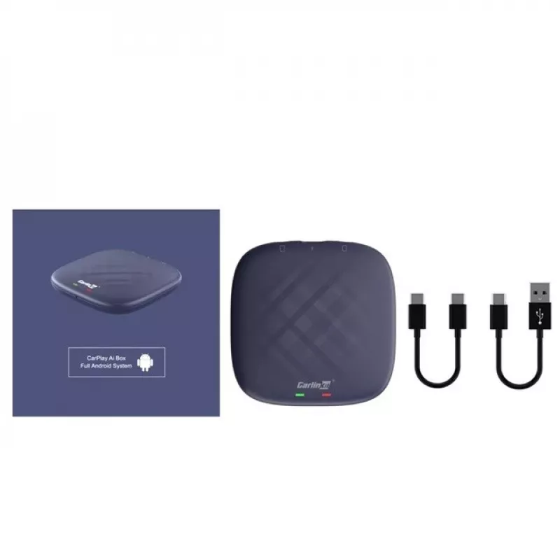 CARLINKIT belaidis AI adapteris su Android 13 - 8GB+128GB originaliems automobilio radijo imtuvams su CarPlay mėlynas