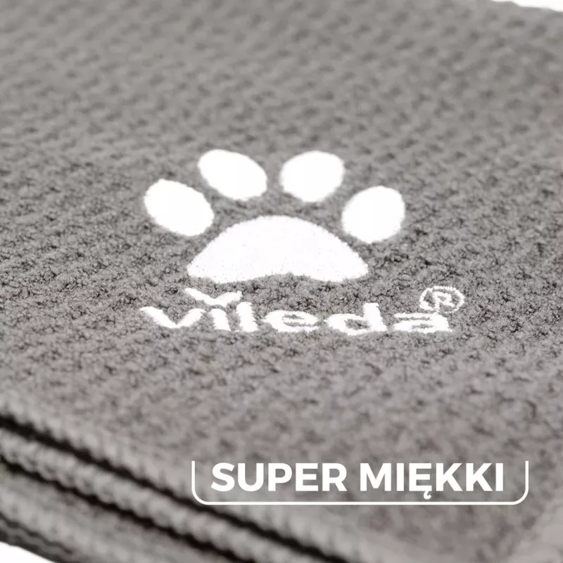 Šluostė augintiniams VILEDA Pet Wipes 172650 450x700 mm, poliesteris, skalbiama, pilka