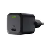 Mobiliojo įrenginio įkroviklis Green Cell CHARGC06, USB-C 33W, Quick Charge 3.0, AC įėjimas 100–240V, juodas