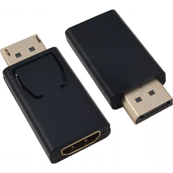 Adapteris DisplayPort (vyriškas) į HDMI (moteriškas) helos 288466, juodas