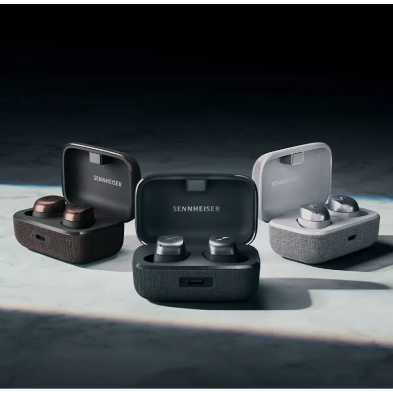 SENNHEISER Momentum MTW4 belaidės Bluetooth triukšmo slopinimo sportinės ausinės – balta ir sidabrinė