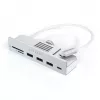 Satechi ST-UCICHS USB 3.2 Gen 1 Type-C dokas / prievadų replikatorius, USB-A prievadai, SD/MicroSD, sidabrinis