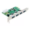 Vidinė USB 3.2 Gen 1 adapterio plokštė DeLOCK 89363