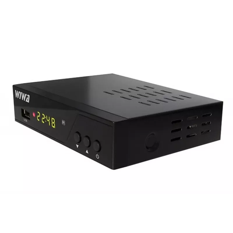 Antžeminis skaitmeninis TV imtuvas WIWA H.265 PRO DVB-T/DVB-T2 — Full HD, H.265, HDMI, SCART, USB, įrašymas