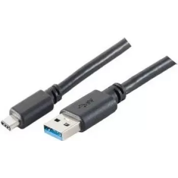 USB laidas ShiverPeaks BS77141-1.8 1,8 m USB C USB A juodas