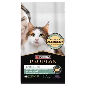 PURINA PRO PLAN LIVECLEAR STERILISED ADULT Rich in Turkey 2,8 kg