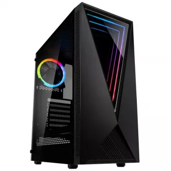 Kolink VOID RGB Midi Tower korpusas, juodas, su LED ventiliatoriumi, langu ir dulkių filtru