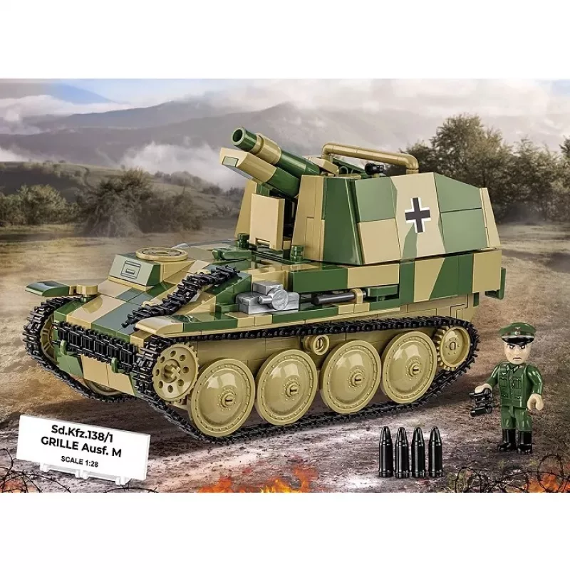 Konstrukcinis modelis Cobi SD.KFZ.138/1 Grille, 720 dalių, demonstracinis modelis