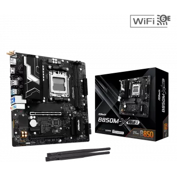 Pagrindinė plokštė ASRock B850M Rock WiFi AM5 mATX DDR5 su HDMI ir DisplayPort