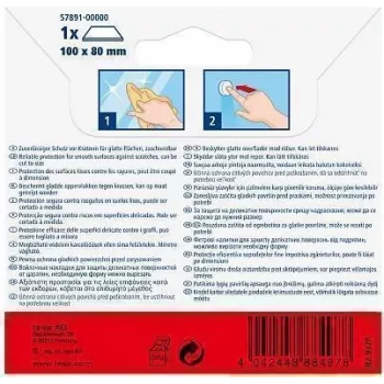 TESA Protect 57891-00001-00 baldų grindų apsauginis kilimėlis, 100×80 mm, rudas