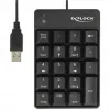 Skaitmeninis klaviatūros blokas DeLOCK 12481 Universal USB juodas