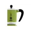 Bialetti Rainbow Moka puodas juodas, žalias