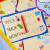 Mokomasis rinkinys Montessori Rašymas mokykla su 18 planšečių
