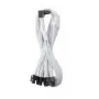 CableMod C-Series Pro jungiamasis kabelis Variantas A 90° 16-pin į 4×8-pin PCIe, baltas