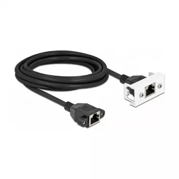 DeLOCK tinklo ilginimo laidas Cat.6A 3m juodas
