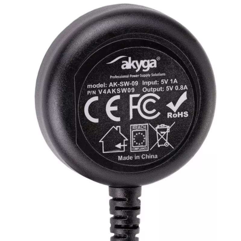 Belaidis įkroviklis Akyga AK-SW-09 Smartwatch Juodas USB 5V 1m