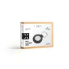 Apsauginis odinis dėklas Apple AirTag FIXED FIXWAT-C2-BK tikra karvės oda juodas kompaktiškas maišelis
