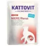 Šlapias kačių ėdalas KATTOVIT Feline Diet Niere/Renal Beef 85 g – veterinarinė inkstų dieta suaugusioms katėms