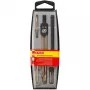 Skriestuvų rinkinys Herlitz 8710303 juodas metalinis 5 vnt.